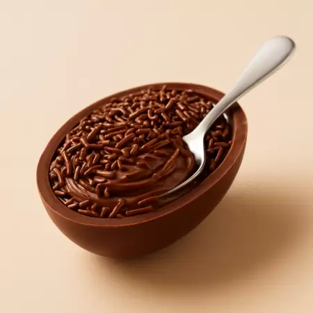 Ovo de Colher Brigadeiro